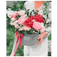 Pictură pe numere BrushMe Flori în dar BS52851FC 50 x 40 cm/ Verticală