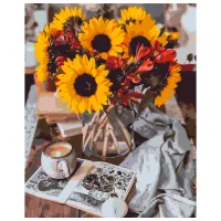 Картина по номерам BrushMe Уютный осенний букет BS40230FC 50 x 40 см/ Вертикальная