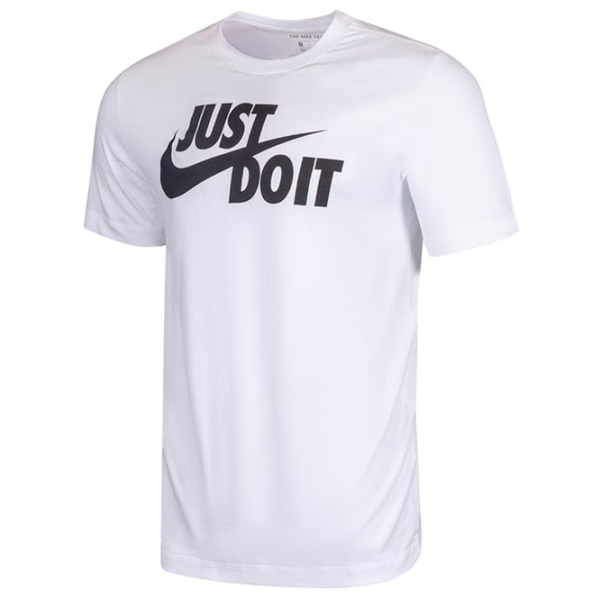 Футболка для мужчин Nike Shirt Sportswear "Just Da Lt" Swoosh Tee 50-100% хлопок, 0-50% полиэстер/ Белый photo 1