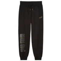 Pantaloni sportivi pentru femei Puma Power Logo Love Colorblock Sweatpan XS/ Black