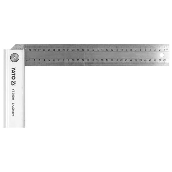 Echer Yato YT70794 300 mm Dreptunghiular/ Aluminiu photo 1