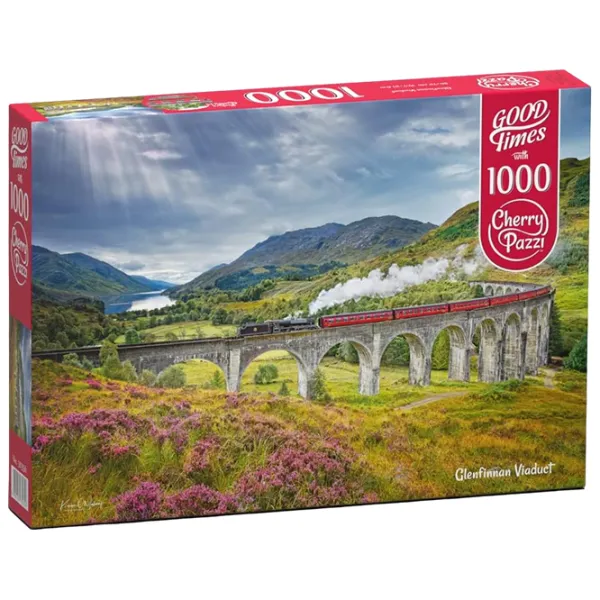 Puzzle Cherry Pazzi Viaducul Glenfinnan 12+/ Numărul de piese: 1000 photo 1
