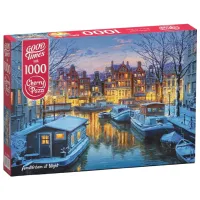 Puzzle Cherry Pazzi Amsterdam noaptea 12+/ Numărul de piese: 1000