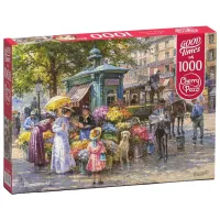 Puzzle Cherry Pazzi Piața de flori 12+/ Numărul de piese: 1000