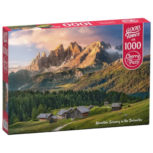 Puzzle Cherry Pazzi Peisaj montan din Dolomiți 12+/ Numărul de piese: 1000 photo 1