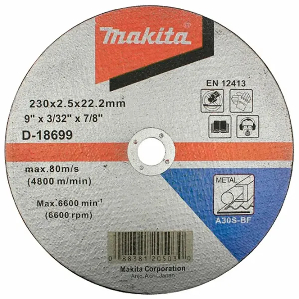 Круг отрезной Makita D-18699  photo 1
