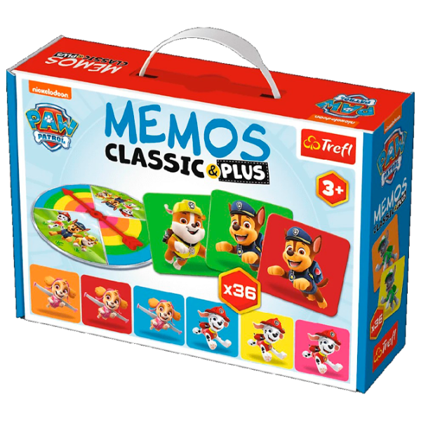 Joc de masă Trefl Game Memos Classic & Plus Paw Patrol 3+/ Dezvoltare photo 1