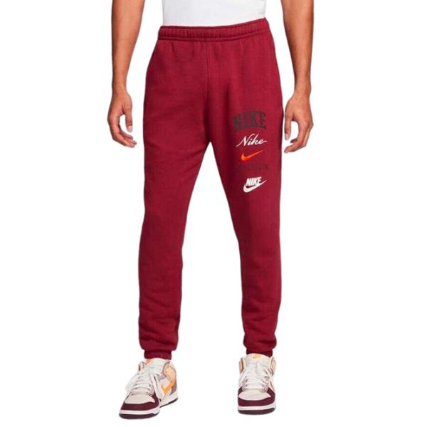 Спортивные брюки для мужчин Nike M Nk Club Bb Cf Pant Stack Gx S/ Красный photo 1