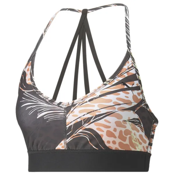 Bustieră pentru femei Puma Low Impact Risktaker Black photo 1 Bustieră pentru femei Puma Low Impact Risktaker Black photo 1