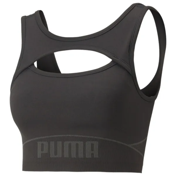 Bustieră pentru femei Puma Formknit Seamless Fashion Bra Gray photo 1