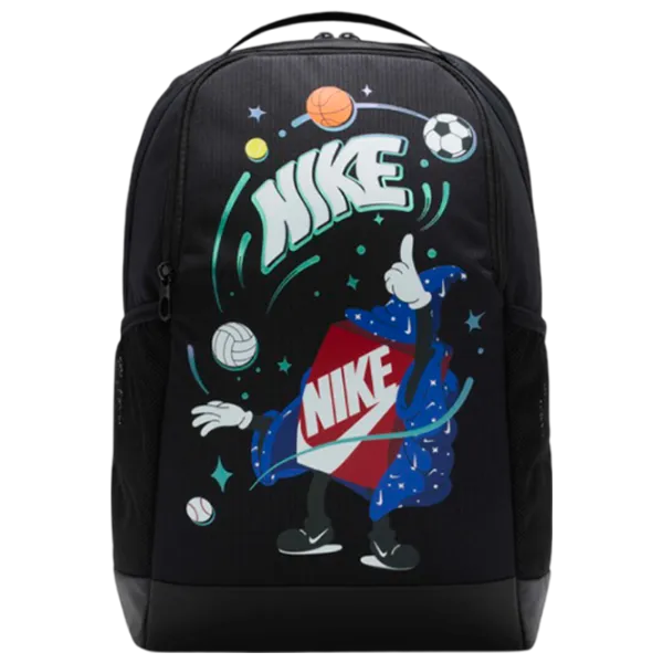 Рюкзак для детей Nike Y Nk Brsla Bkpk  / White Черный / 18л photo 1 Рюкзак для детей Nike Y Nk Brsla Bkpk  / White Черный / 18л photo 1