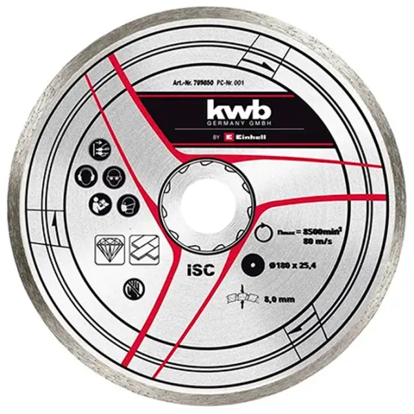 Диск алмазный сплошной Einhell 49795855  photo 1