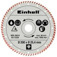 Диск алмазный сплошной Einhell 43.011.75 