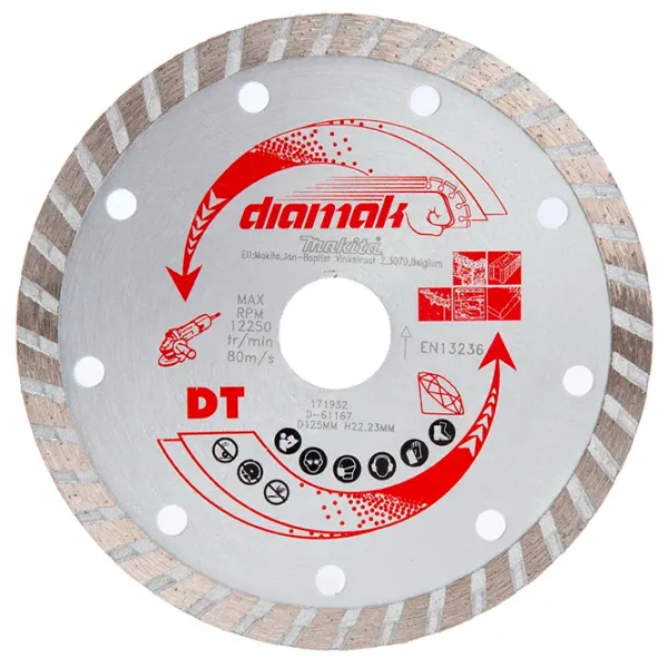 Диск алмазный сплошной Makita D-61167-10  photo 1 Диск алмазный сплошной Makita D-61167-10  photo 1