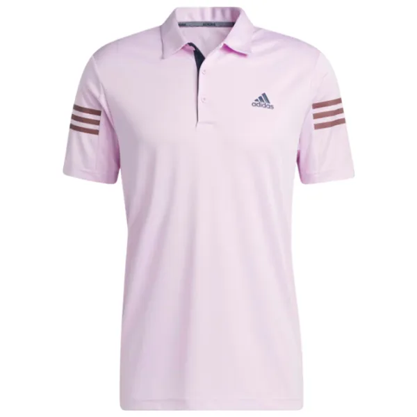 Tricou polo pentru bărbați Adidas 3 Stripes Slv Polo Purple photo 1