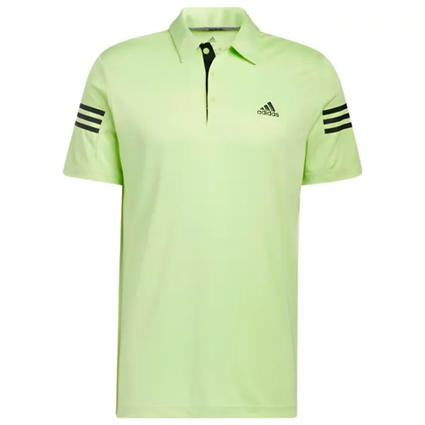 Tricou polo pentru bărbați Adidas 3 Stripes Slv Polo Yellow-green photo 1