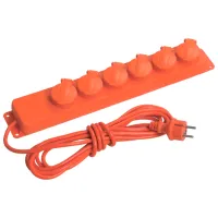 Удлинитель IEK U06V 5 м Красный