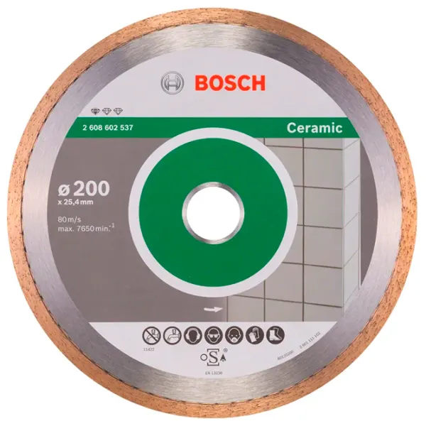 Диск алмазный сплошной Bosch B2608602537  photo 1