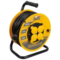 Prelungitor pe tambur IEK WKP10-16-04-50 50 m Yellow