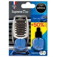 Ароматизатор для авто Aroma Car Supreme Duo Новая машина/ 8 мл/ на решетке вентиляции