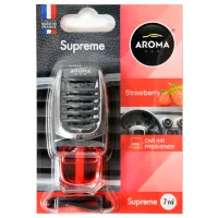 Aromatizator auto Aroma Car Supreme Strawberry/ 8 ml/ pe grila de ventilare