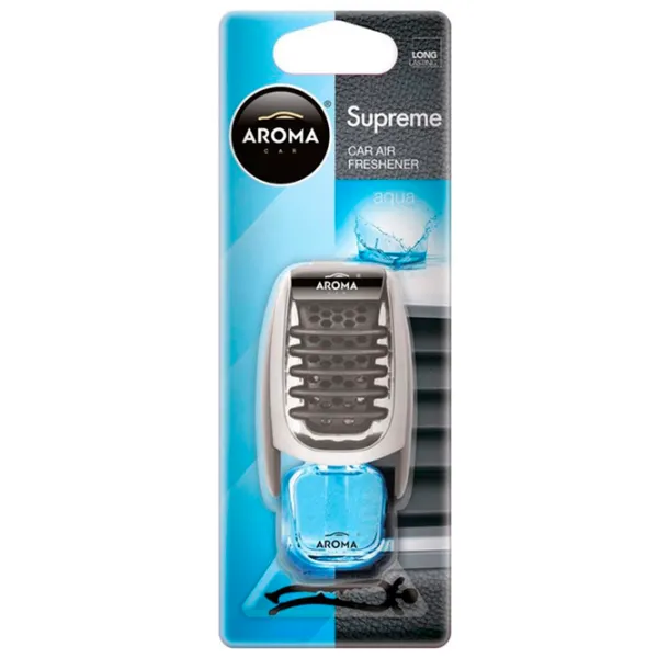 Aromatizator auto Aroma Car Supreme Aqua/ 8 ml/ pe grila de ventilare photo 1 Aromatizator auto Aroma Car Supreme Aqua/ 8 ml/ pe grila de ventilare photo 1