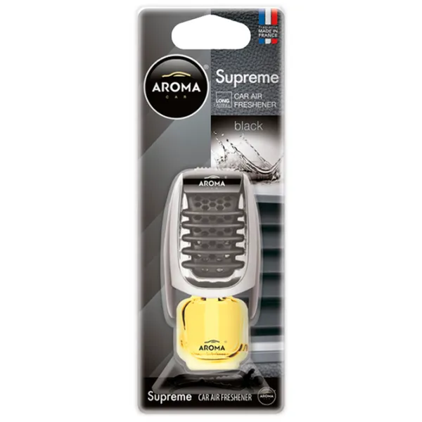 Aromatizator auto Aroma Car Supreme Black/ 8 ml/ pe grila de ventilare photo 1 Aromatizator auto Aroma Car Supreme Black/ 8 ml/ pe grila de ventilare photo 1