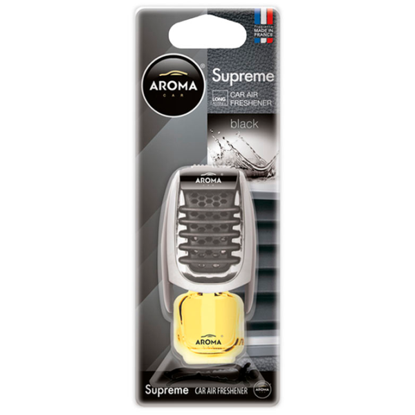 Aromatizator auto Aroma Car Supreme Black/ 8 ml/ pe grila de ventilare photo 1 Aromatizator auto Aroma Car Supreme Black/ 8 ml/ pe grila de ventilare photo 1