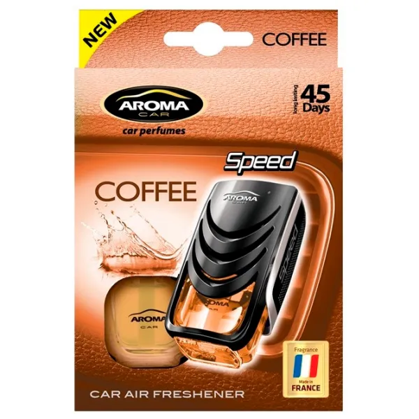 Ароматизатор для авто Aroma Car Speed Кофе/ 8 мл/ на решетке вентиляции photo 1 Ароматизатор для авто Aroma Car Speed Кофе/ 8 мл/ на решетке вентиляции photo 1