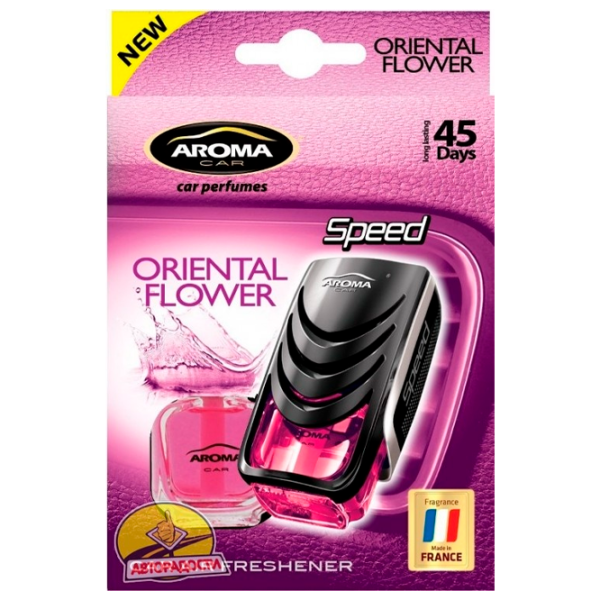 Ароматизатор для авто Aroma Car Speed Восточные цветы/ 8 мл/ на решетке вентиляции photo 1 Ароматизатор для авто Aroma Car Speed Восточные цветы/ 8 мл/ на решетке вентиляции photo 1