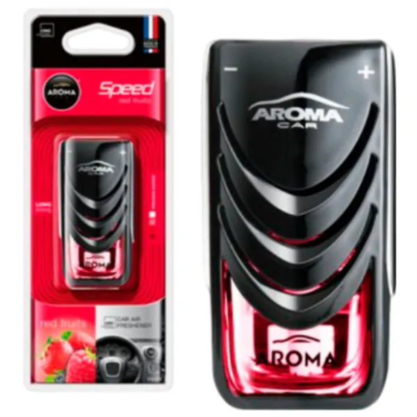Ароматизатор для авто Aroma Car Speed Красные фрукты/ 8 мл/ на решетке вентиляции photo 1 Ароматизатор для авто Aroma Car Speed Красные фрукты/ 8 мл/ на решетке вентиляции photo 1