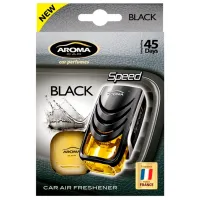 Aromatizator auto Aroma Car Speed Black/ 8 ml/ pe grila de ventilare