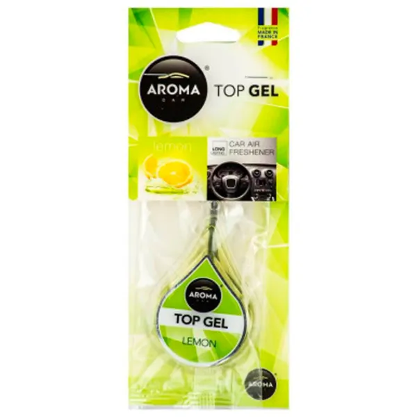 Ароматизатор для авто Aroma Car Top Gel Лимон/ на решетке вентиляции, на зеркале photo 1