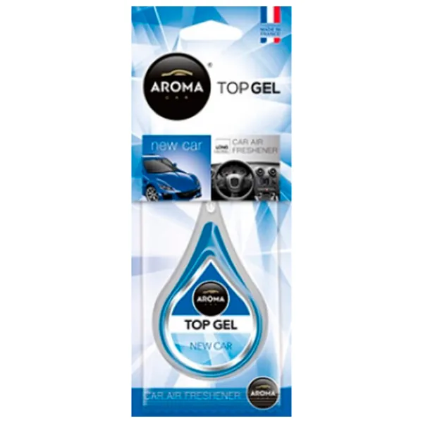 Aromatizator auto Aroma Car Top Gel New Car/ pe grila de ventilare, pe oglindă photo 1