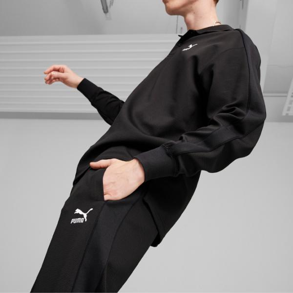 Pantaloni sportivi pentru bărbați Puma T7 Track Pants Dk XS / Black photo 9