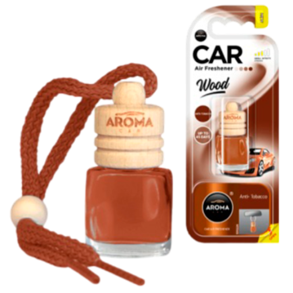 Ароматизатор для авто Aroma Car Wood mini Anti Tabacco/ 4 мл/ на зеркале photo 1 Ароматизатор для авто Aroma Car Wood mini Anti Tabacco/ 4 мл/ на зеркале photo 1