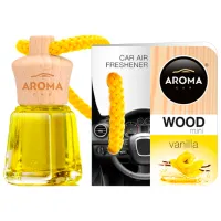 Aromatizator auto Aroma Car Wood mini Vanilla/ 4 ml/ pe oglindă