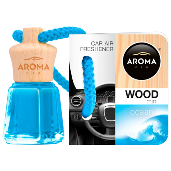 Aromatizator auto Aroma Car Wood mini Ocean/ 4 ml/ pe oglindă photo 1 Aromatizator auto Aroma Car Wood mini Ocean/ 4 ml/ pe oglindă photo 1