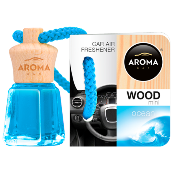 Aromatizator auto Aroma Car Wood mini Ocean/ 4 ml/ pe oglindă photo 1 Aromatizator auto Aroma Car Wood mini Ocean/ 4 ml/ pe oglindă photo 1