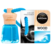 Ароматизатор для авто Aroma Car Wood mini Океан/ 4 мл/ на зеркале