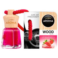 Aromatizator auto Aroma Car Wood mini Strawberry/ 4 ml/ pe oglindă