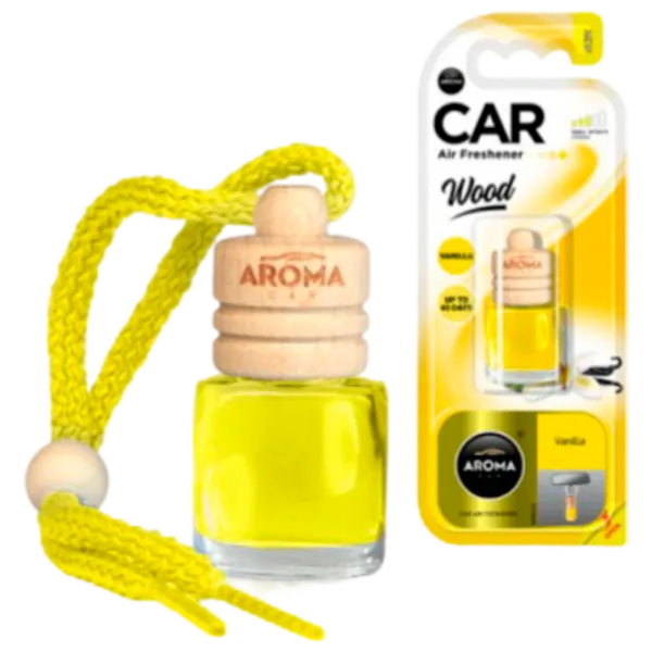 Aromatizator auto Aroma Car Wood Vanilla/ 6 ml/ pe oglindă photo 1 Aromatizator auto Aroma Car Wood Vanilla/ 6 ml/ pe oglindă photo 1