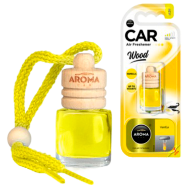 Aromatizator auto Aroma Car Wood Vanilla/ 6 ml/ pe oglindă photo 1 Aromatizator auto Aroma Car Wood Vanilla/ 6 ml/ pe oglindă photo 1