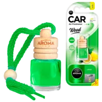 Aromatizator auto Aroma Car Wood Lemon/ 6 ml/ pe oglindă