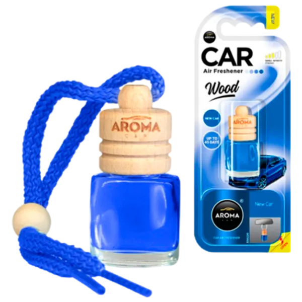 Aromatizator auto Aroma Car Wood New Car/ 6 ml/ pe oglindă photo 1 Aromatizator auto Aroma Car Wood New Car/ 6 ml/ pe oglindă photo 1