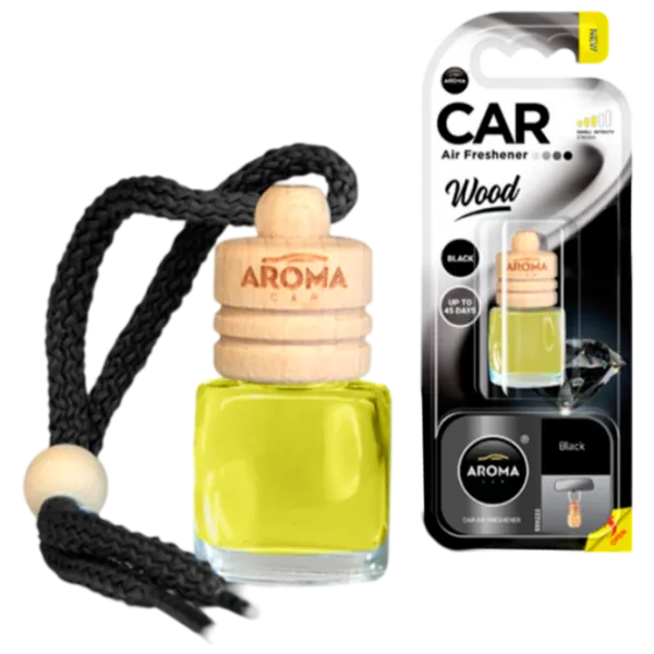 Ароматизатор для авто Aroma Car Wood Black/ 6 мл/ на зеркале photo 1 Ароматизатор для авто Aroma Car Wood Black/ 6 мл/ на зеркале photo 1