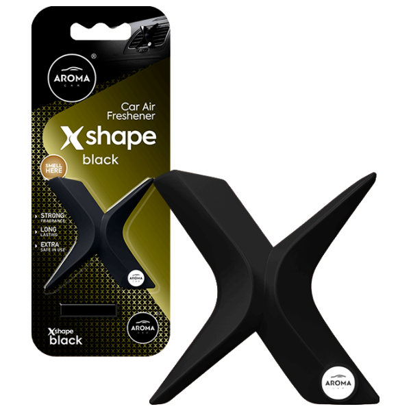 Ароматизатор для авто Aroma Car X-Shape Black/ на решетке вентиляции photo 1