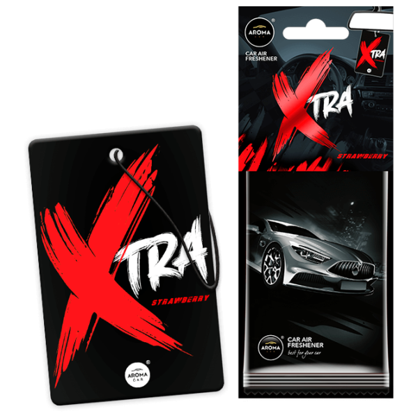 Aromatizator auto Aroma Car Xtra Strawberry/ pe oglindă photo 1