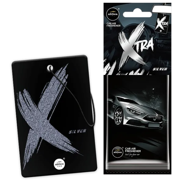 Ароматизатор для авто Aroma Car Xtra Silver/ на зеркале photo 1