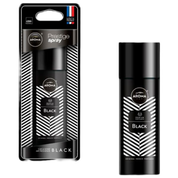 Aromatizator auto Aroma Car Prestige Spray Black/ 50 ml/ spray photo 1 Aromatizator auto Aroma Car Prestige Spray Black/ 50 ml/ spray photo 1